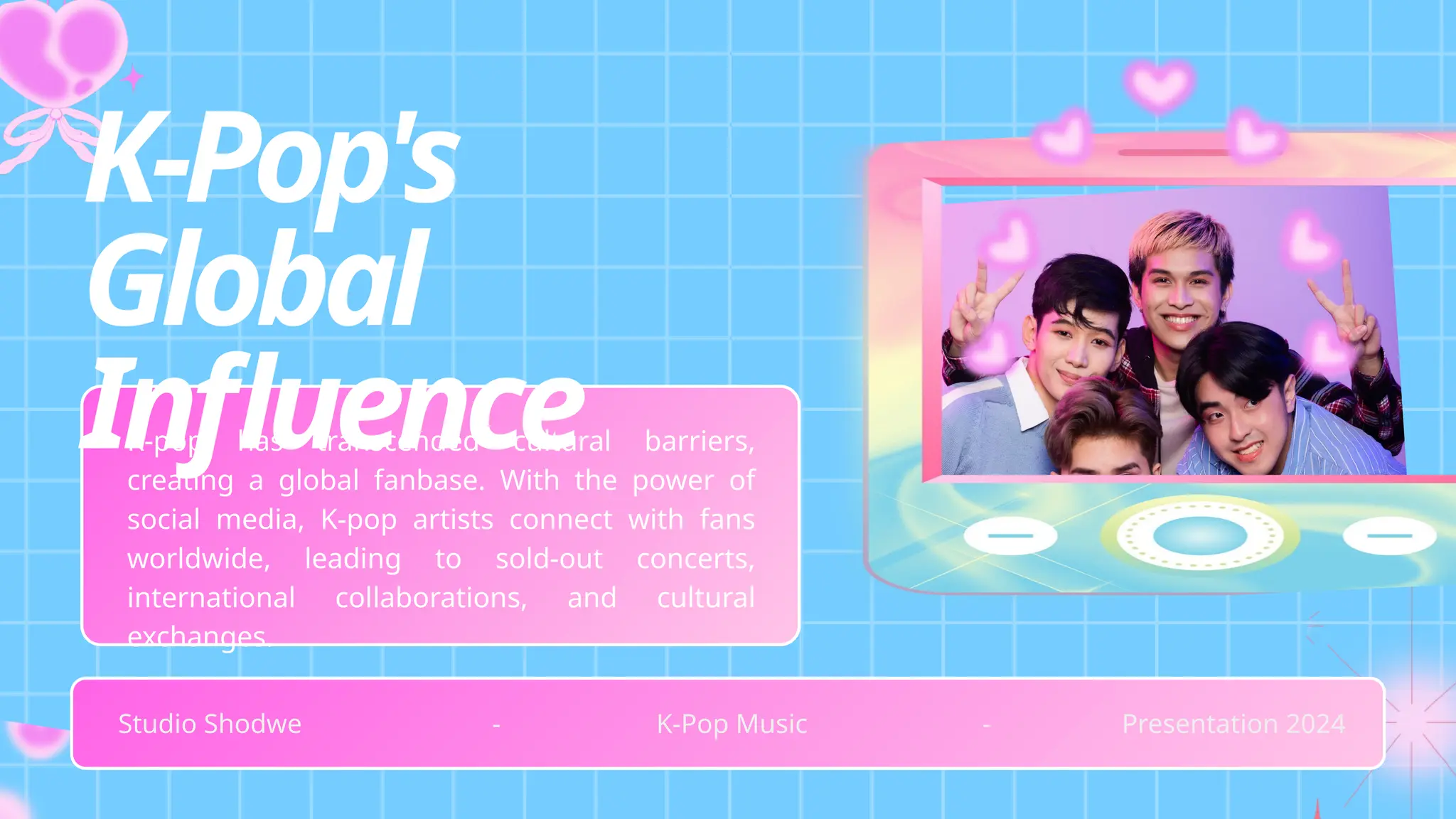 Blue and Pink Cute K-Pop Music Presentation.pptx | Free Download