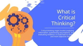 Blue And Purple Illustrative The Importance of Critical Thinking ...