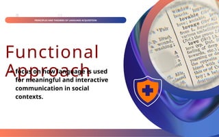 Functional Approach of Language Acquisition | PPTX