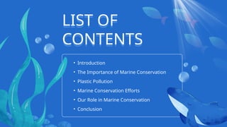Blue and White Illustrative What is Marine Conservation Presentation .pptx