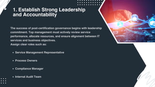 Iso Post Example Post-Certification Governance in ISO 20000: A Practical Guide | PDF