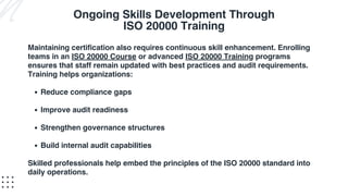 Iso Basic Training Program Post-Certification Governance in ISO 20000: A Practical Guide | PDF
