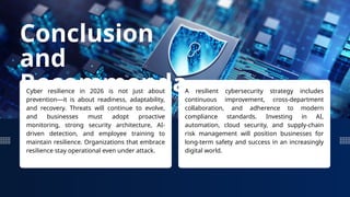 Building Cyber Resilience for 2026: Best Practices for a Secure, AI ...