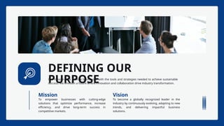 Blue and White Modern Clean Minimalist Corporate Company Profile ...