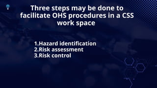 Comprehensive Occupational Health and Safety Procedures in Computer ...