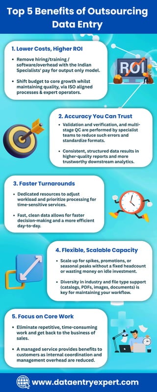 Top 5 Benefits of Outsourcing Data Entry | PDF
