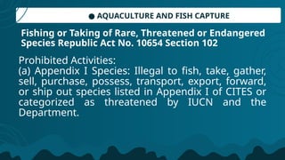 AQUATIC POLLUTION AND REPUBLIC 10645, SPECIES OF FISH | PPTX