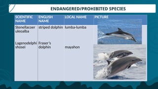 AQUATIC POLLUTION AND REPUBLIC 10645, SPECIES OF FISH | PPTX