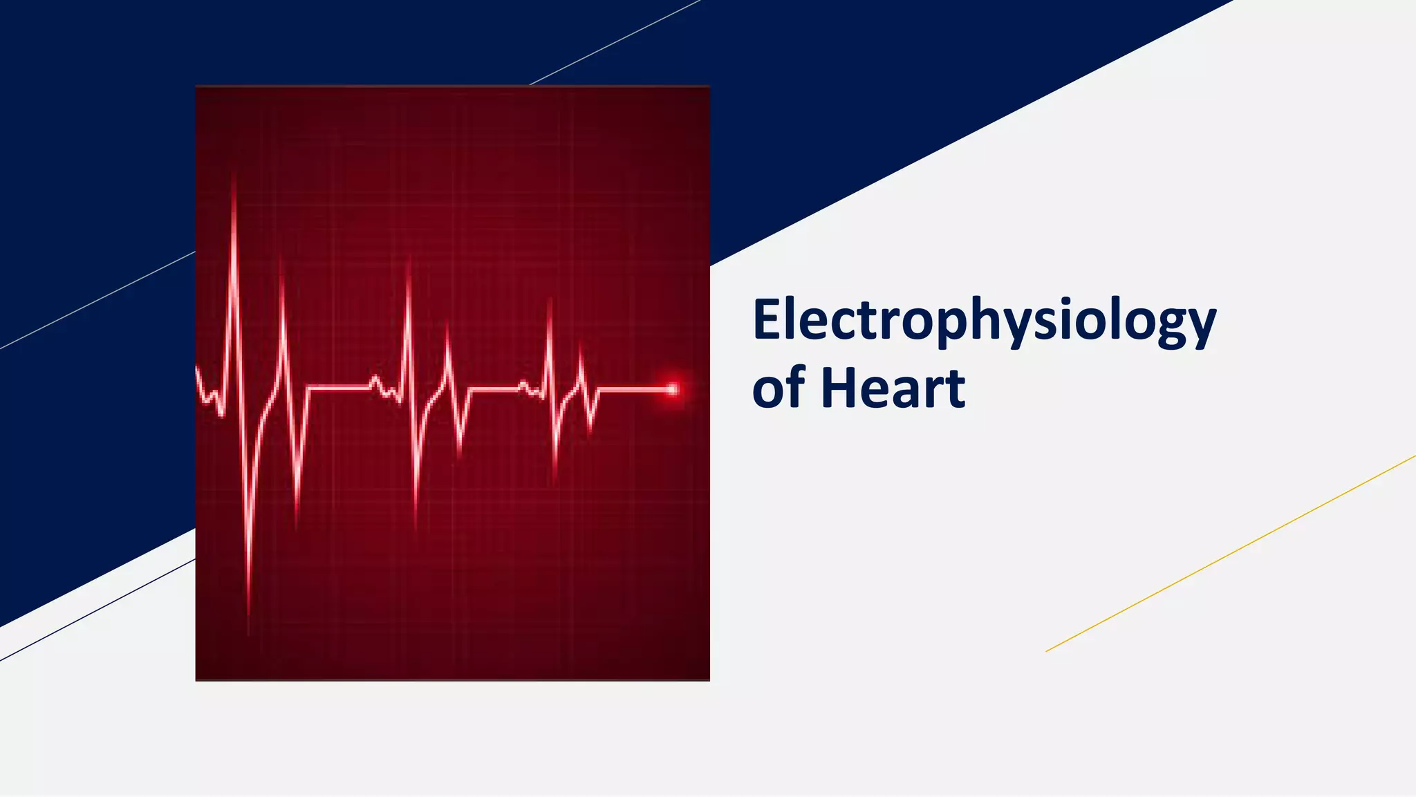 Electrophysiology
of Heart
 