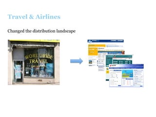 Travel & Airlines
Changed the distribution landscape

 