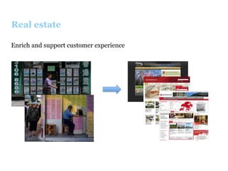 Real estate
Enrich and support customer experience

 