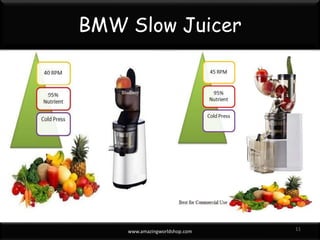 BMW Slow Juicer
www.blueberryasia.com 11
 