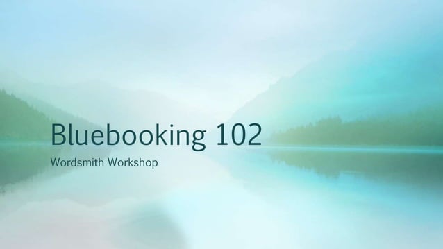 Bluebooking 101 | PPTX | Desktop Publishing | Computer Software and ...