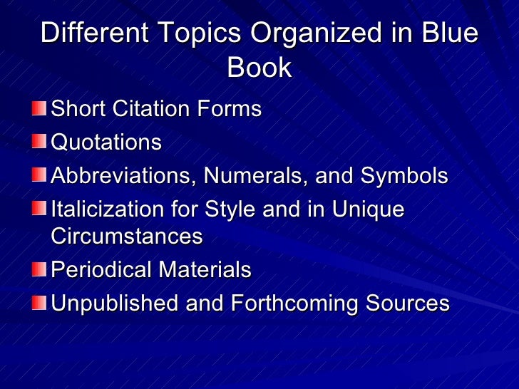 Blue book law citations amazon Blue book law citations amazon