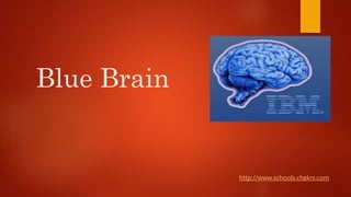 Blue Brain
http://www.schools.chekrs.com
 