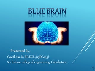 1
Gowtham .K, BE.ECE.,(15EC043)
Sri Eshwar college of engineering, Coimbatore.
 