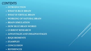 Blue brain, Virtual Brain. | PPTX