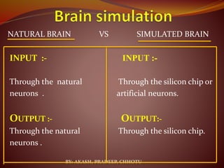 BLUE BRAIN - AN ARTIFICIAL BRAIN | PPTX