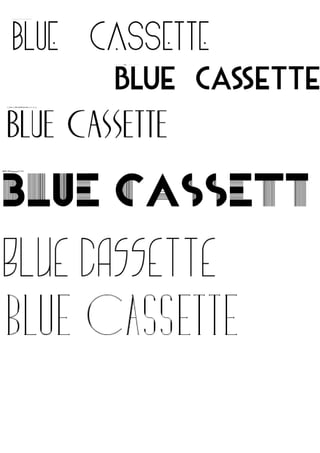 Blue cassette