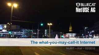 The what-you-may-call-it Internet
NUBIT – Kiel – 02/2016
 