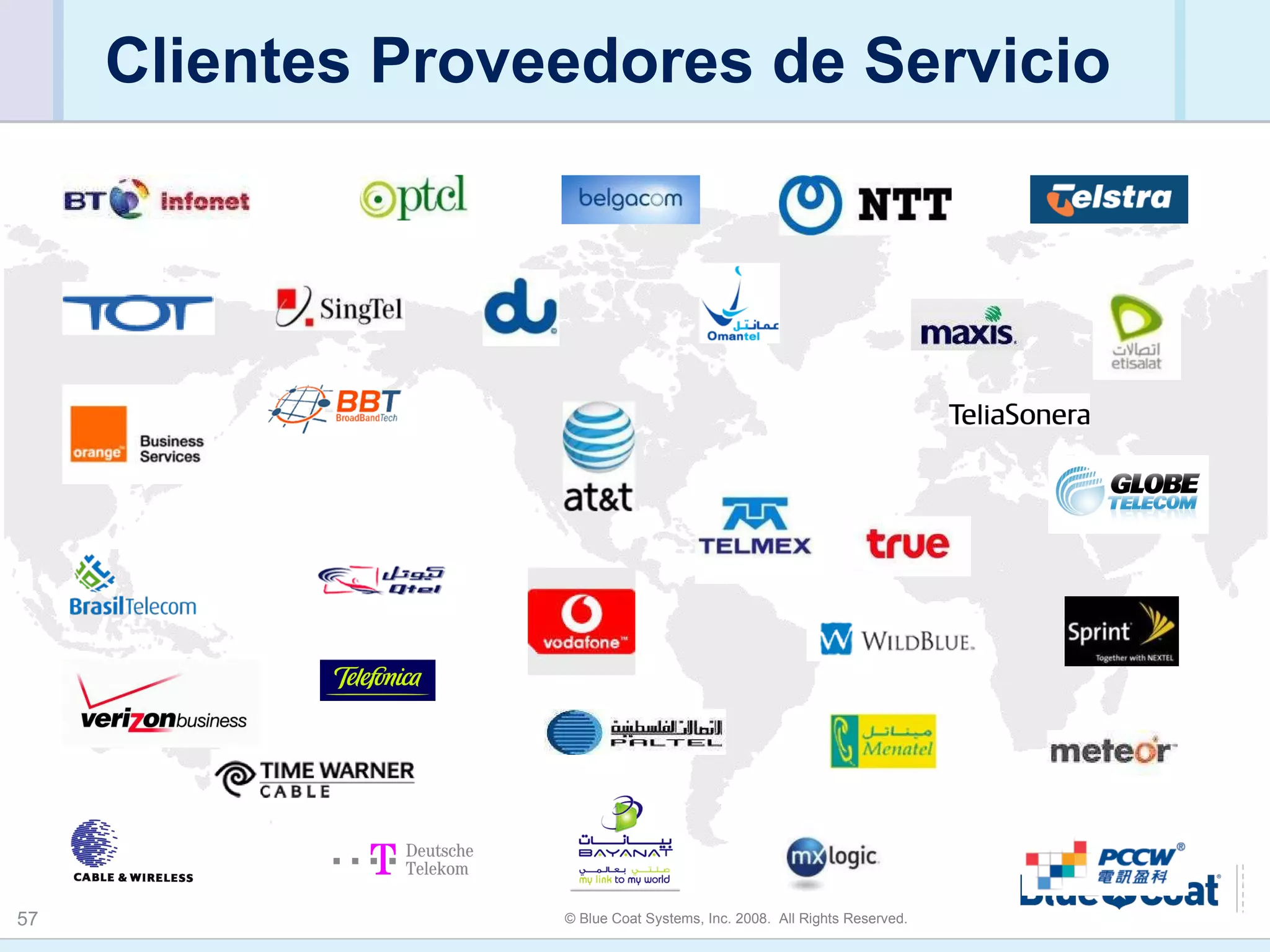 Clientes Proveedores de Servicio 