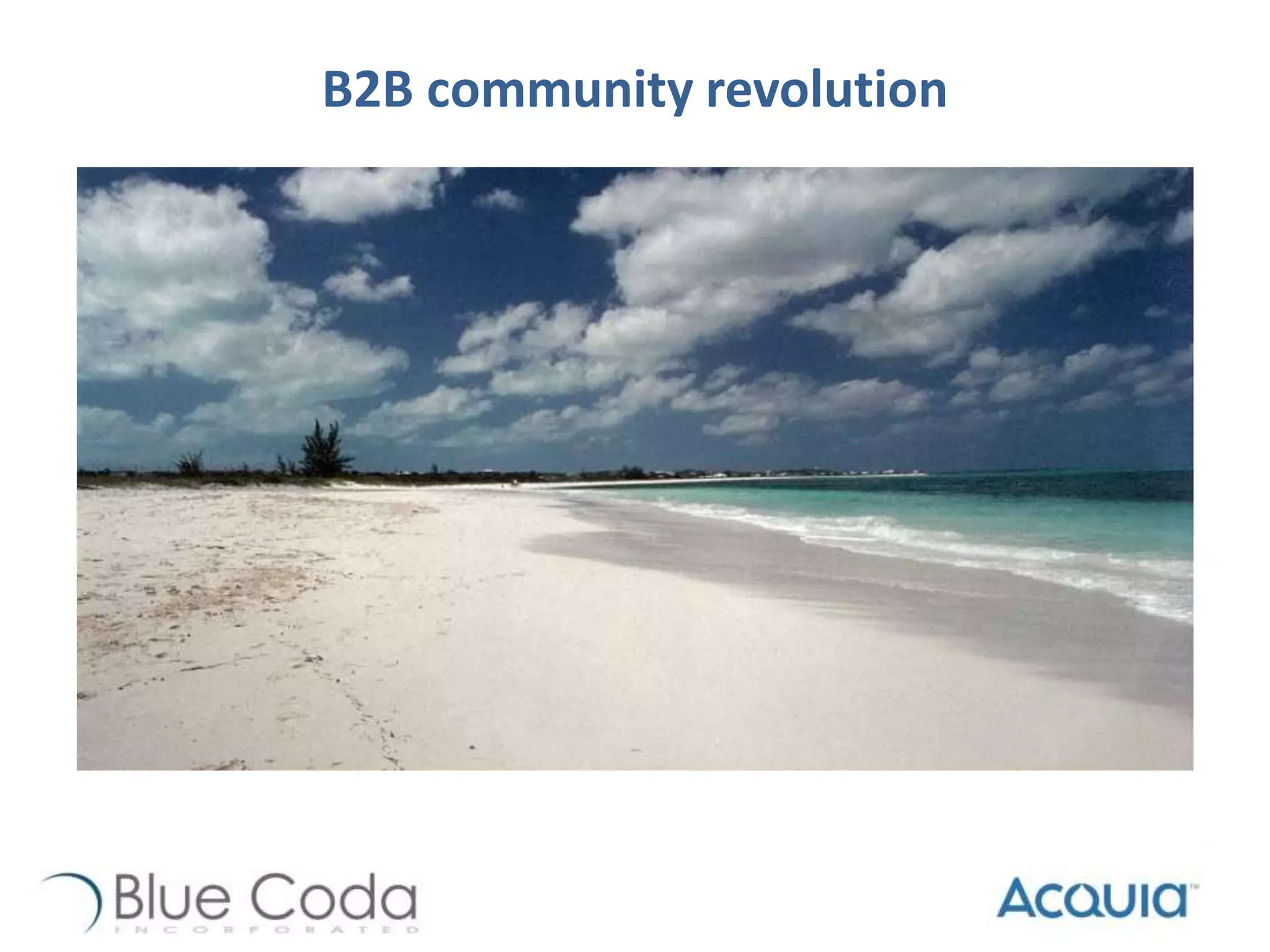 B2B community revolution
 