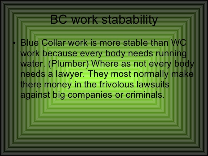 Blue collar vs White collar