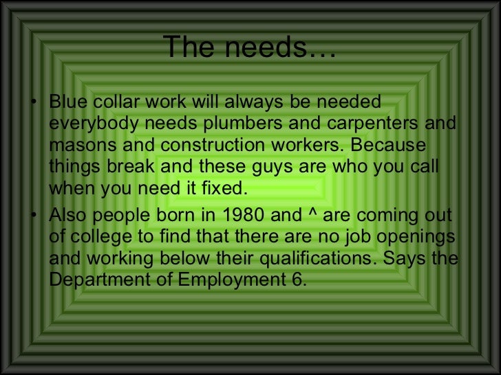 Blue collar vs White collar