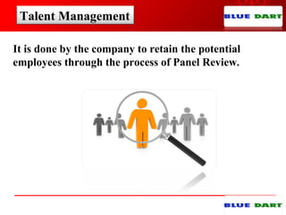Talent Management
It is done by the company to retain the potential
employees through the process of Panel Review.
 