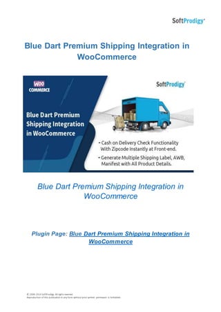 Blue dart premium shipping integration | DOCX