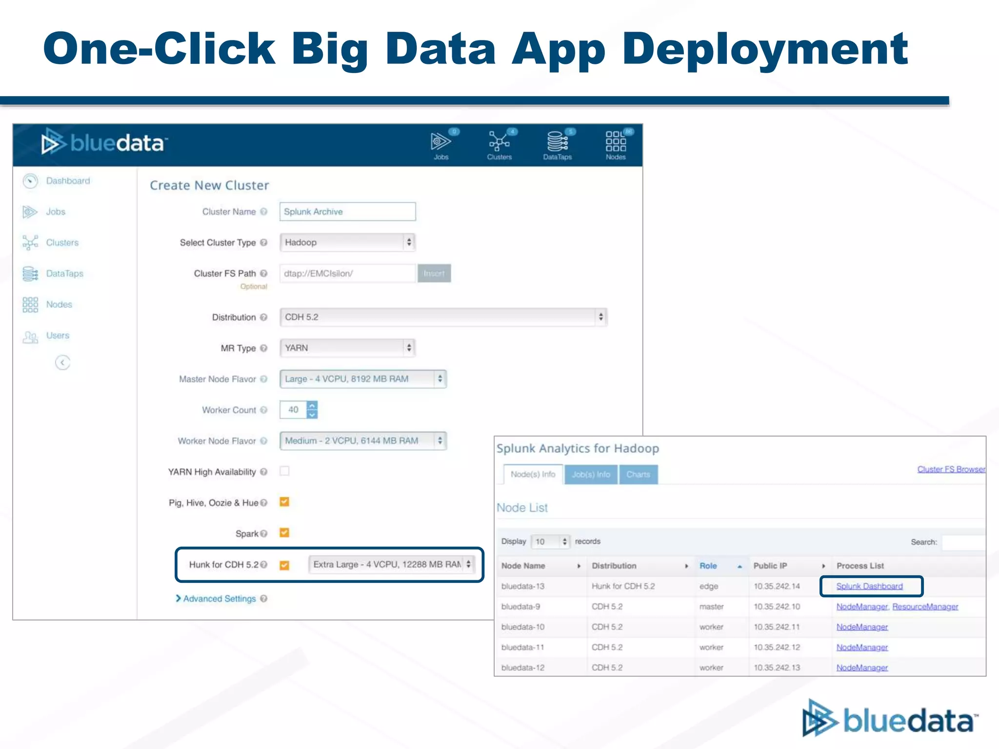 One-Click Big Data App Deployment