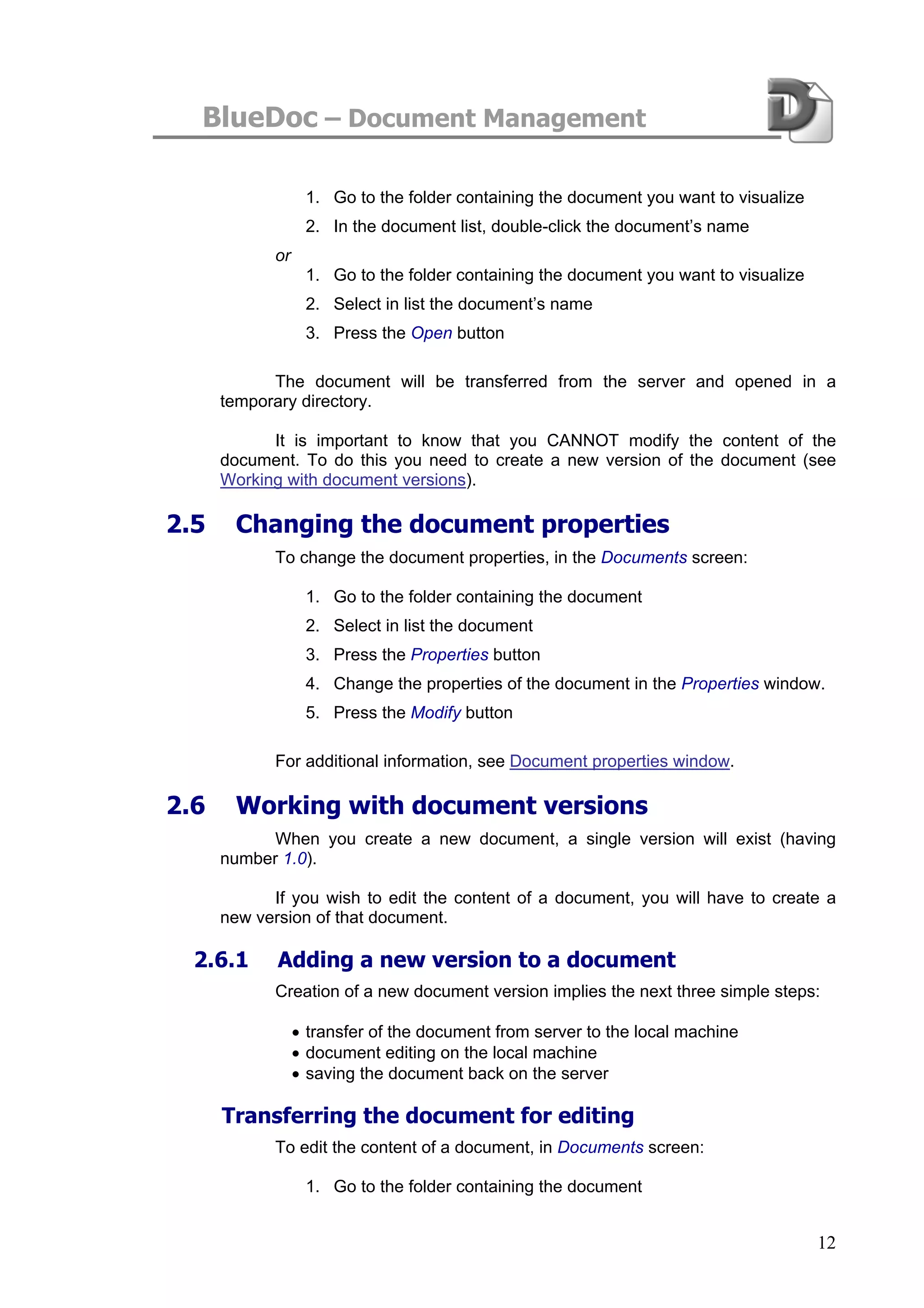 Blue Doc User Manual