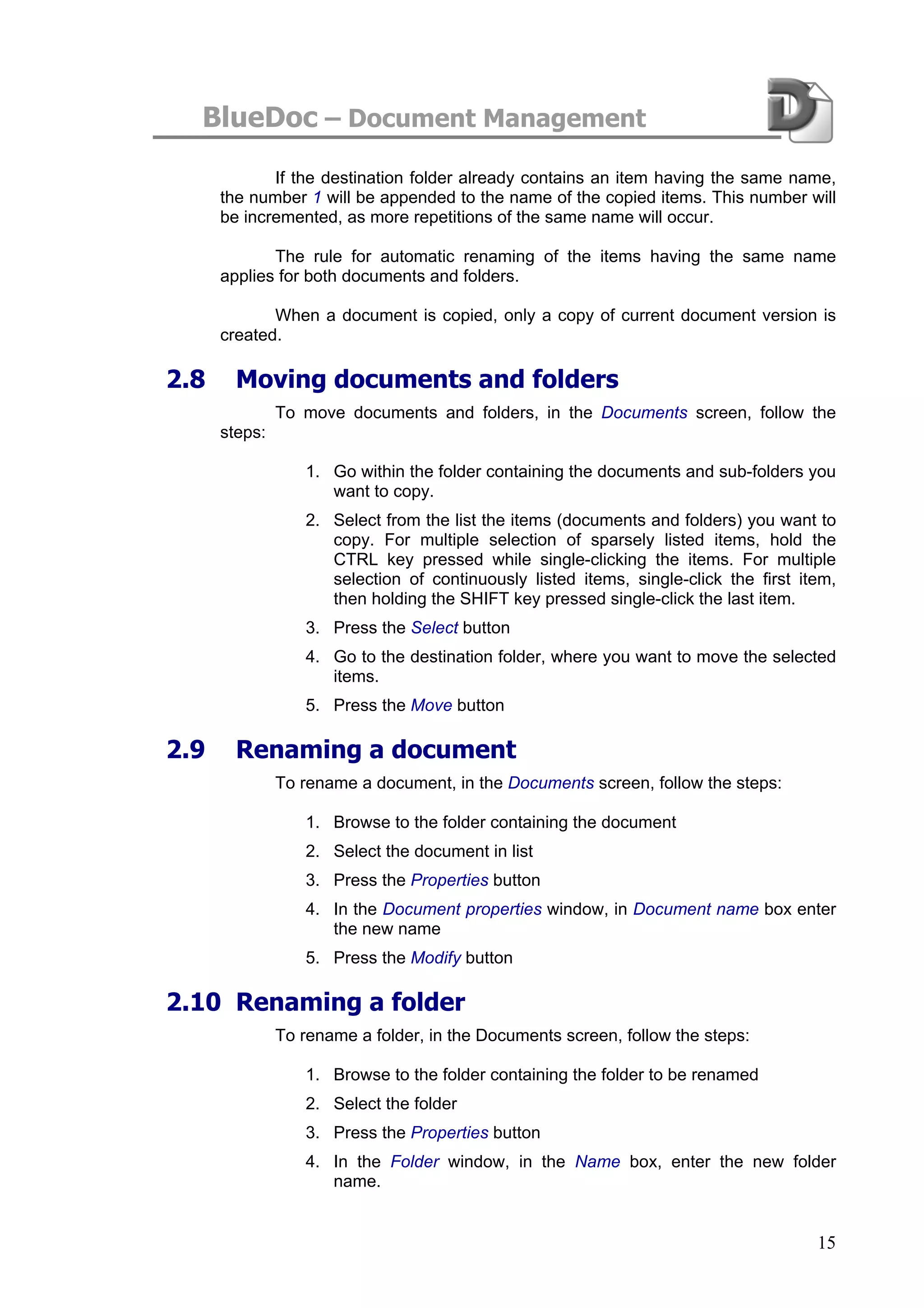 Blue Doc User Manual