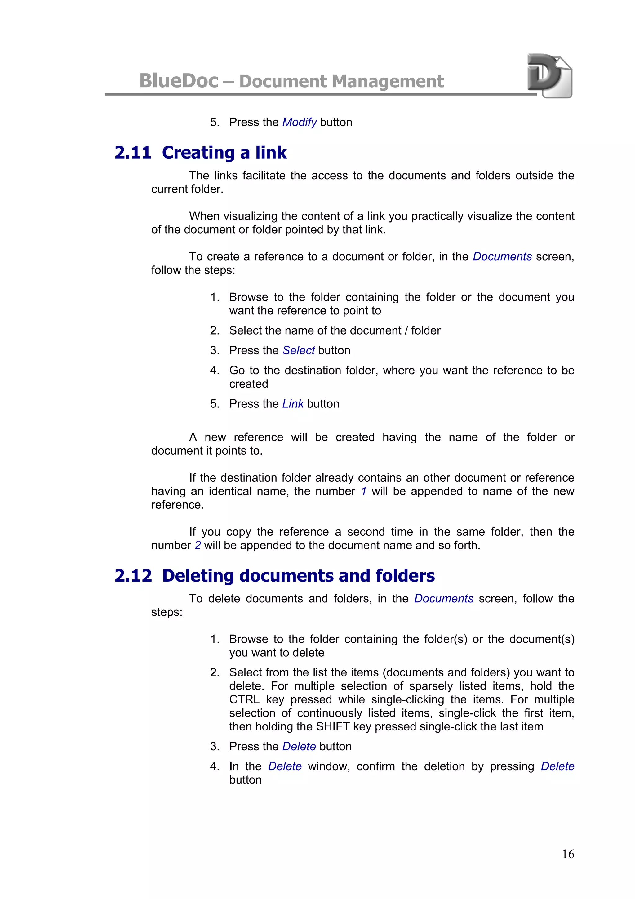 Blue Doc User Manual