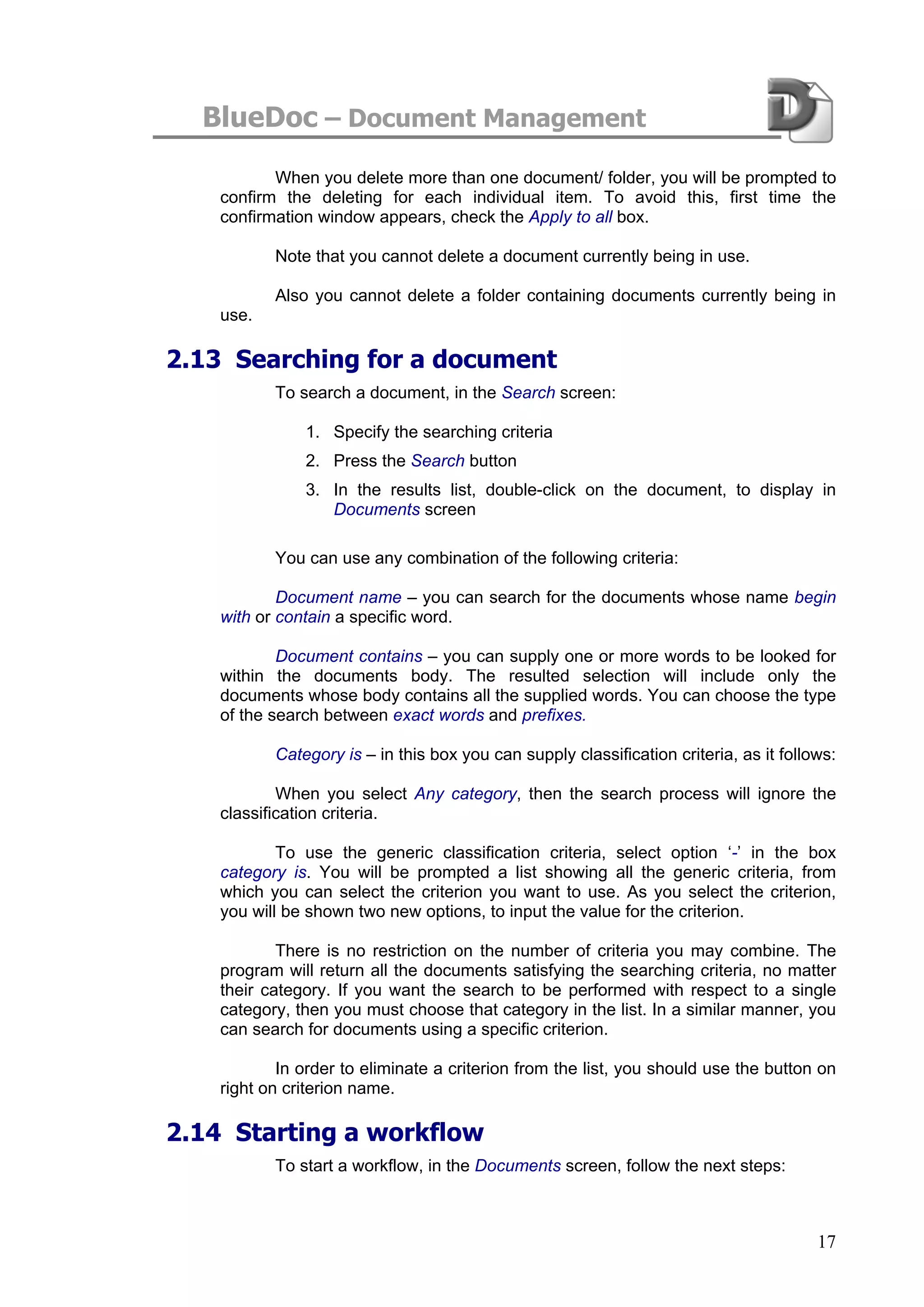 Blue Doc User Manual