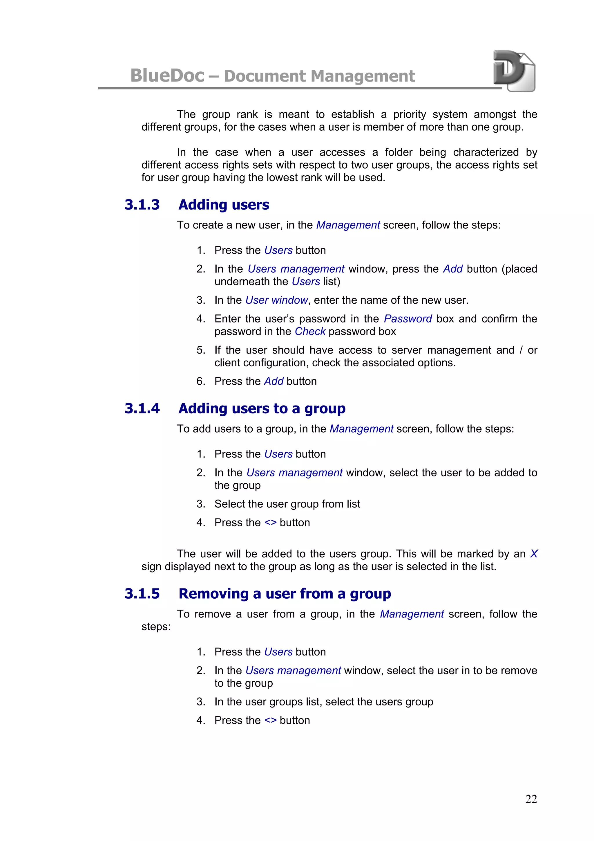 Blue Doc User Manual