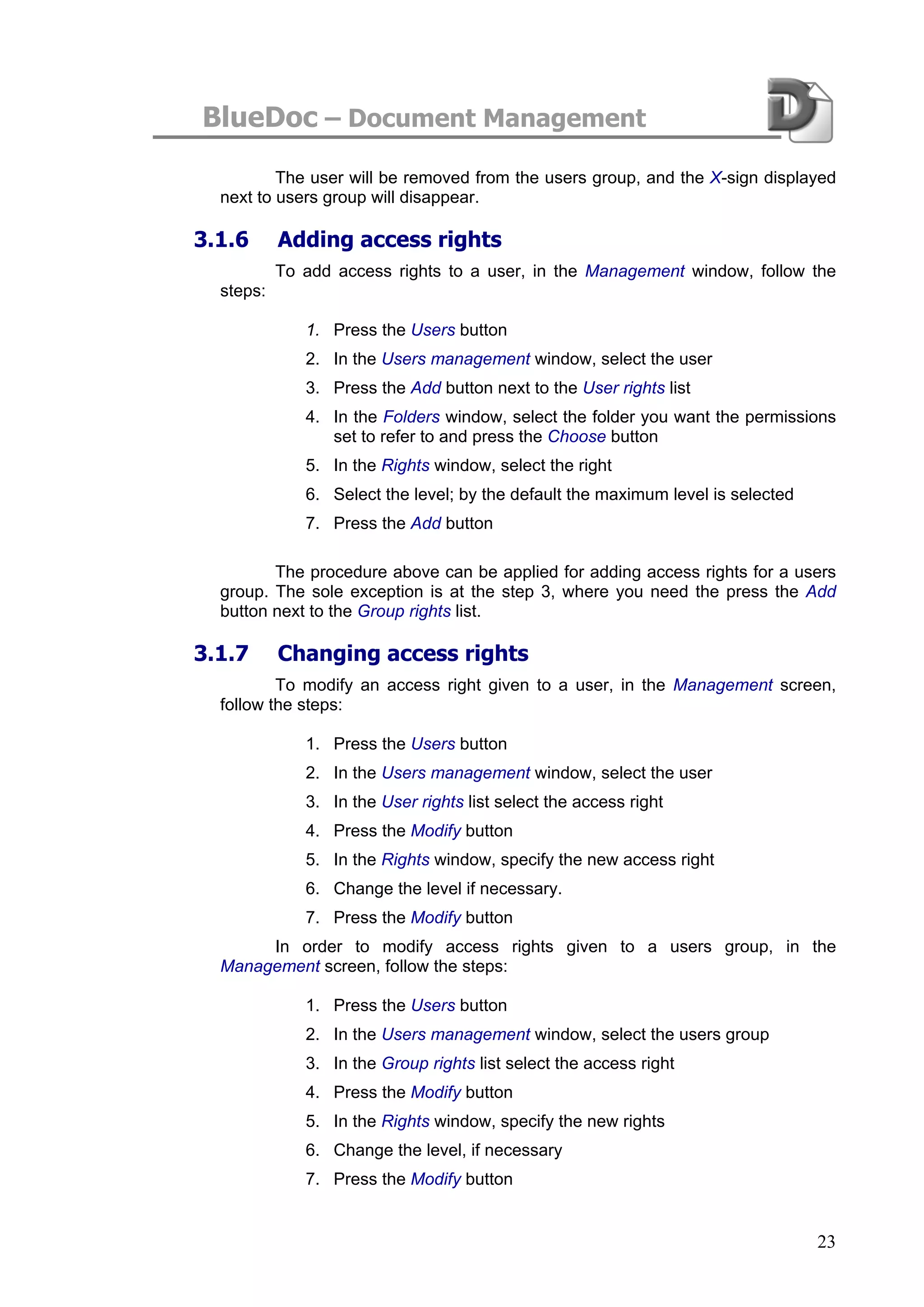 Blue Doc User Manual