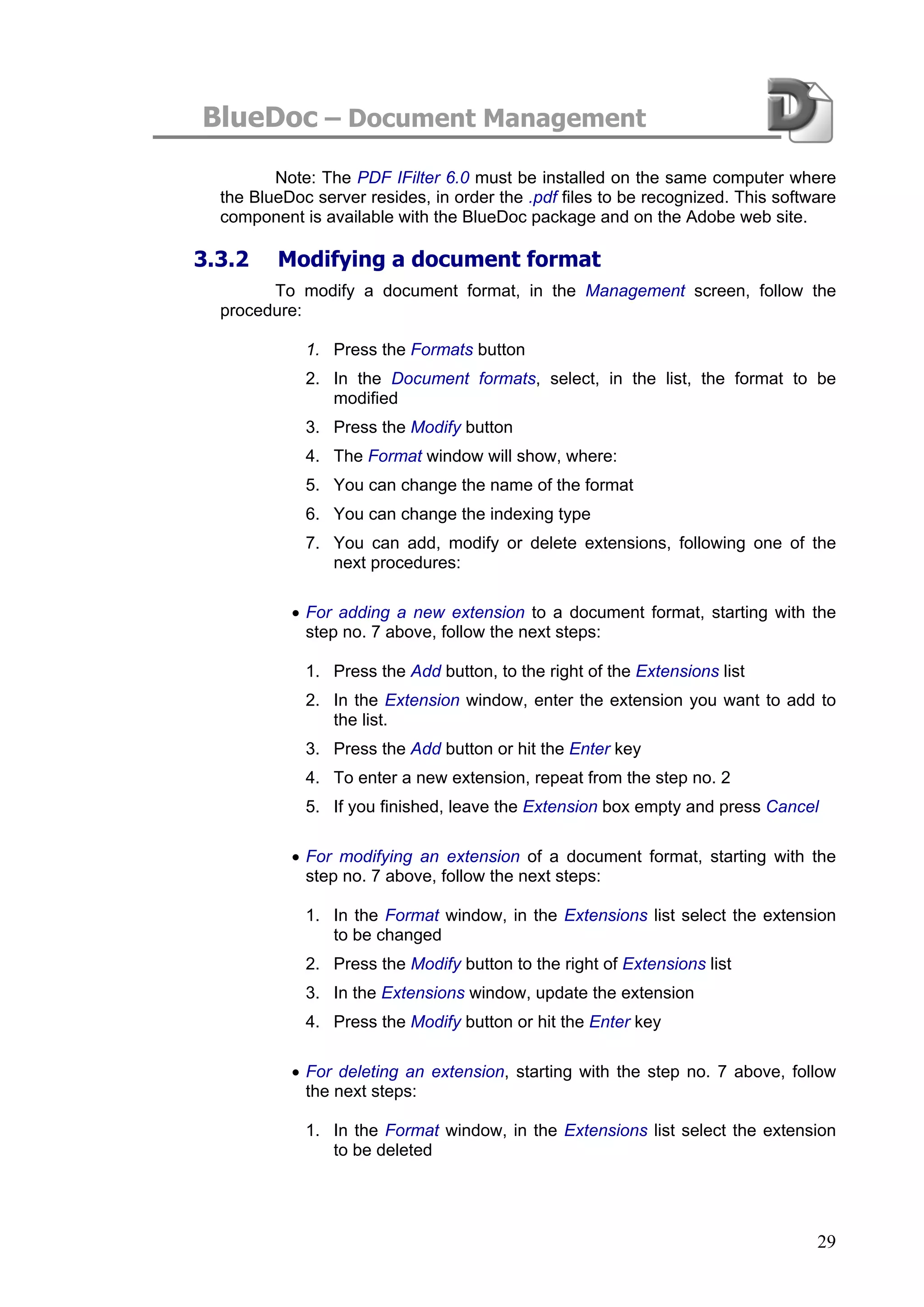 Blue Doc User Manual