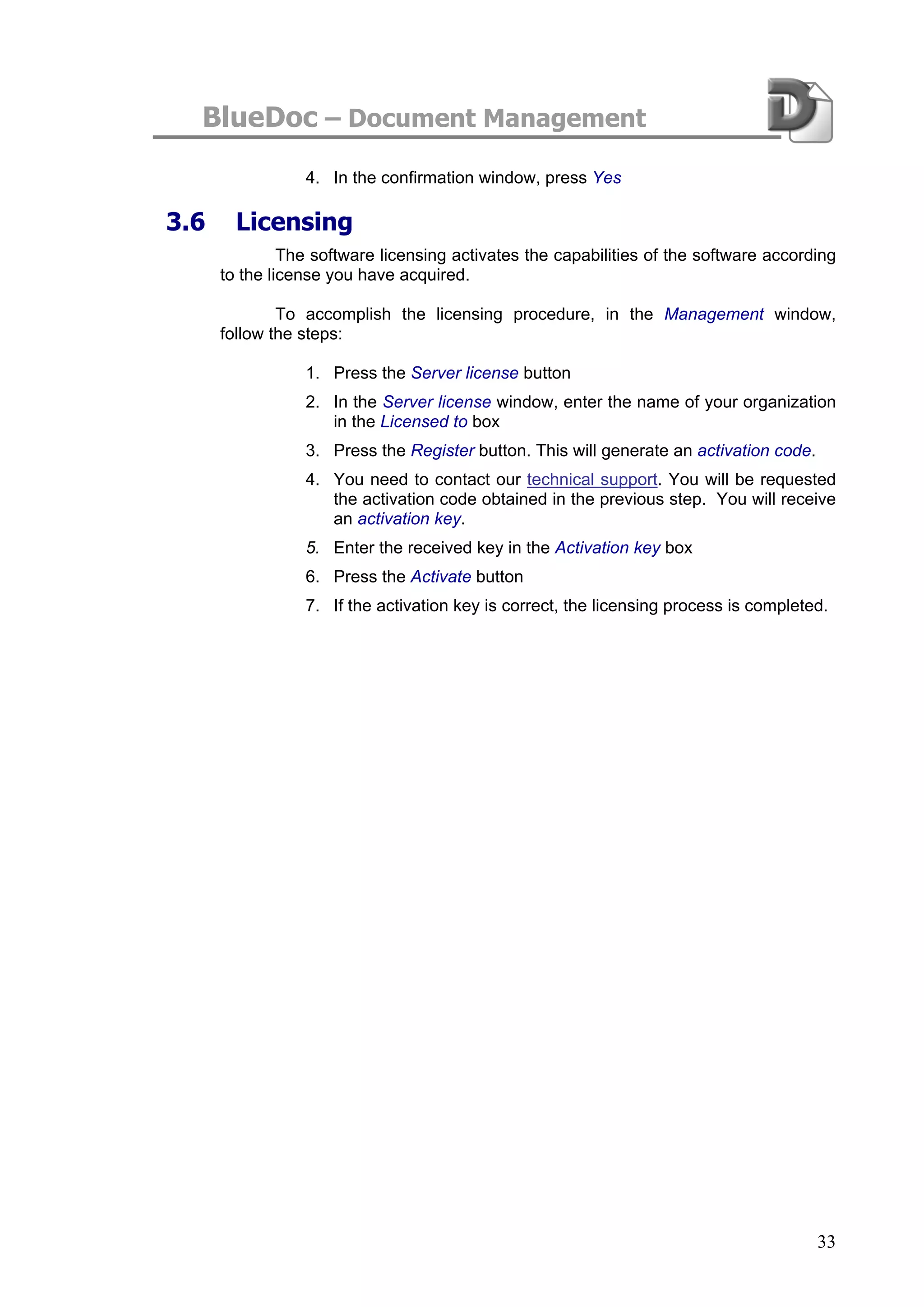 Blue Doc User Manual