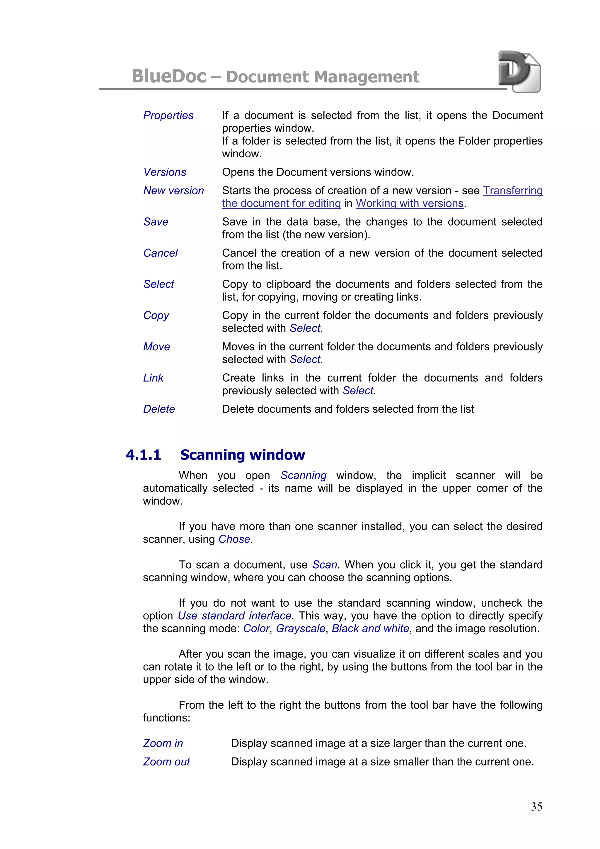 Blue Doc User Manual