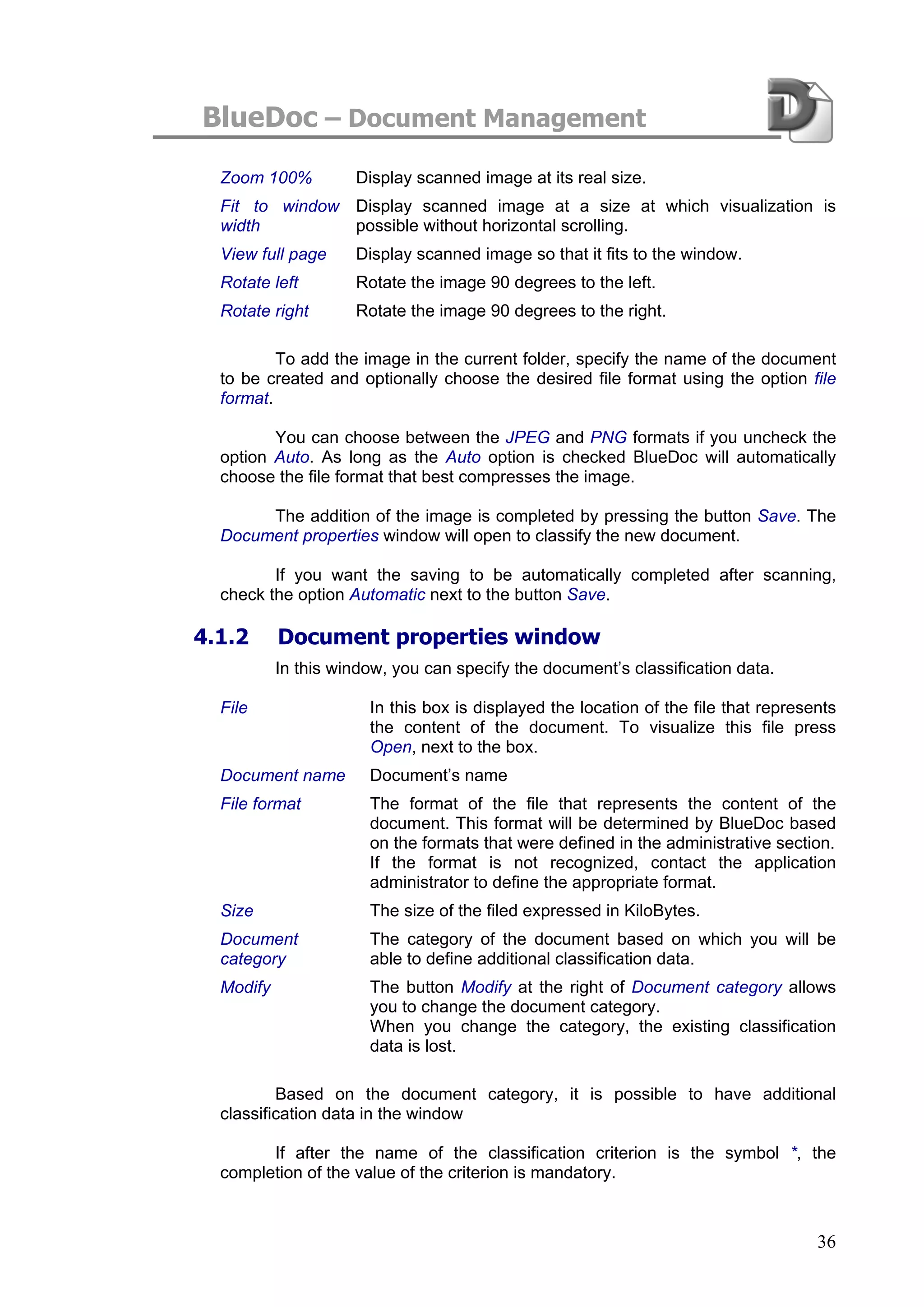 Blue Doc User Manual