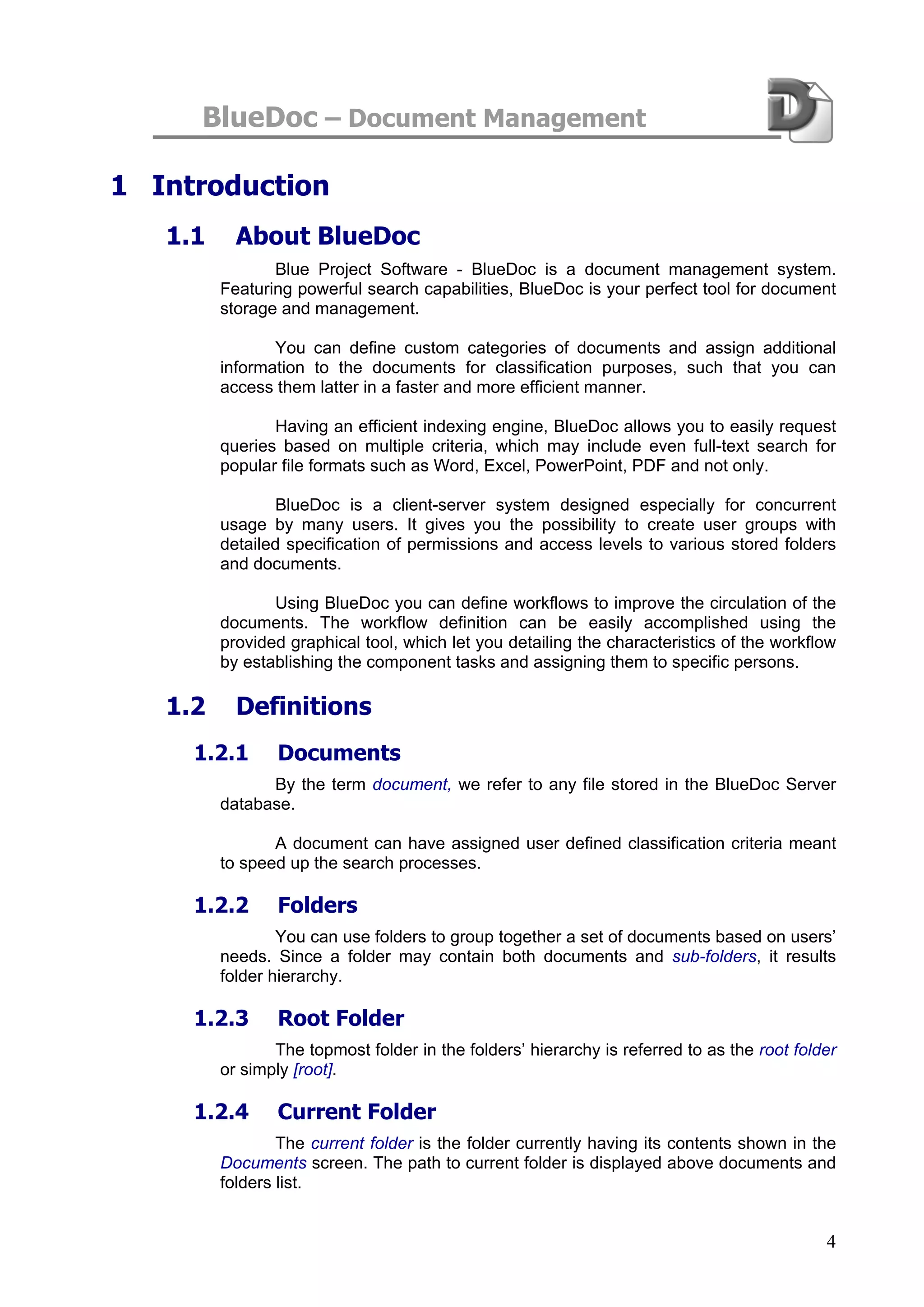 Blue Doc User Manual