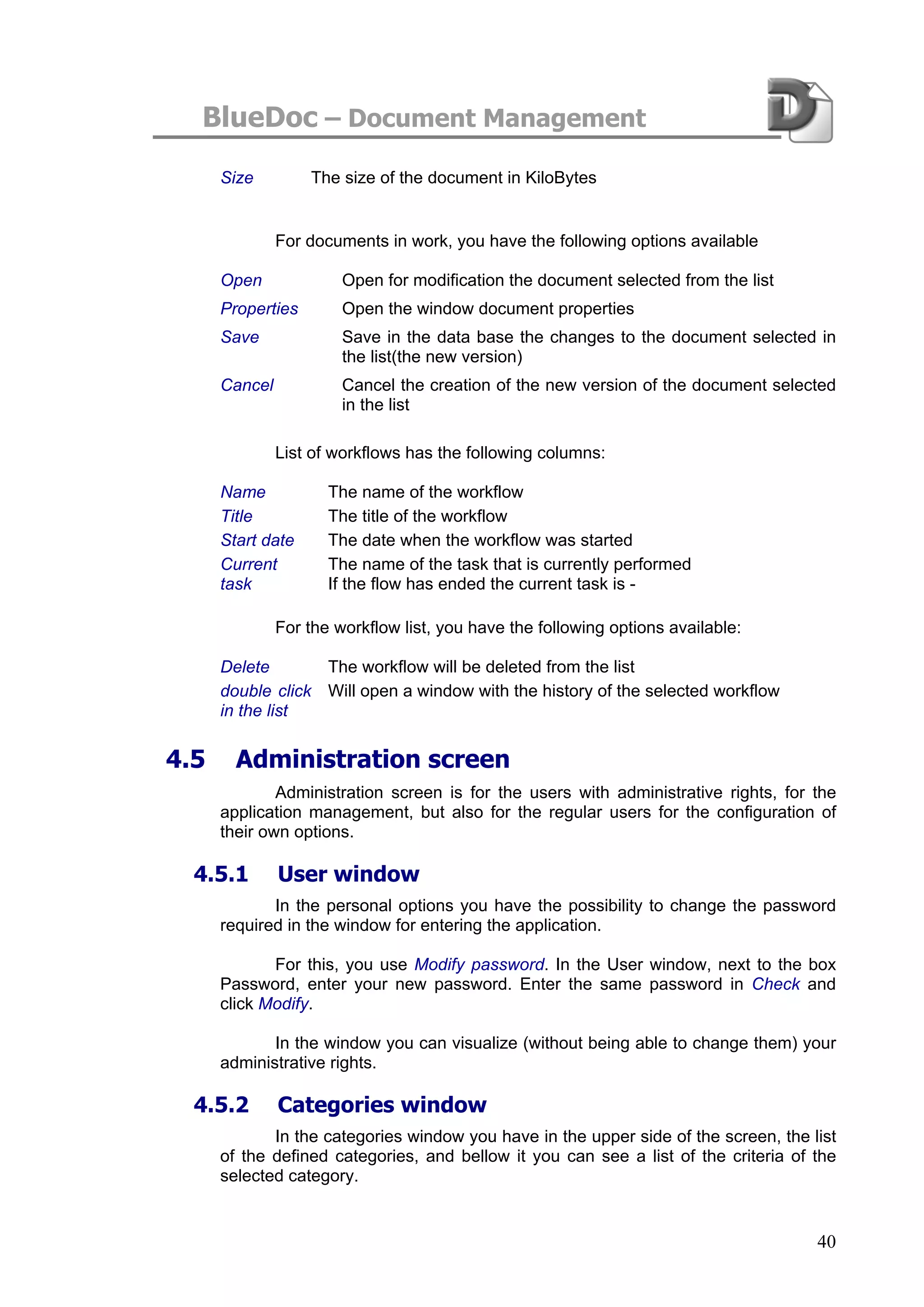 Blue Doc User Manual