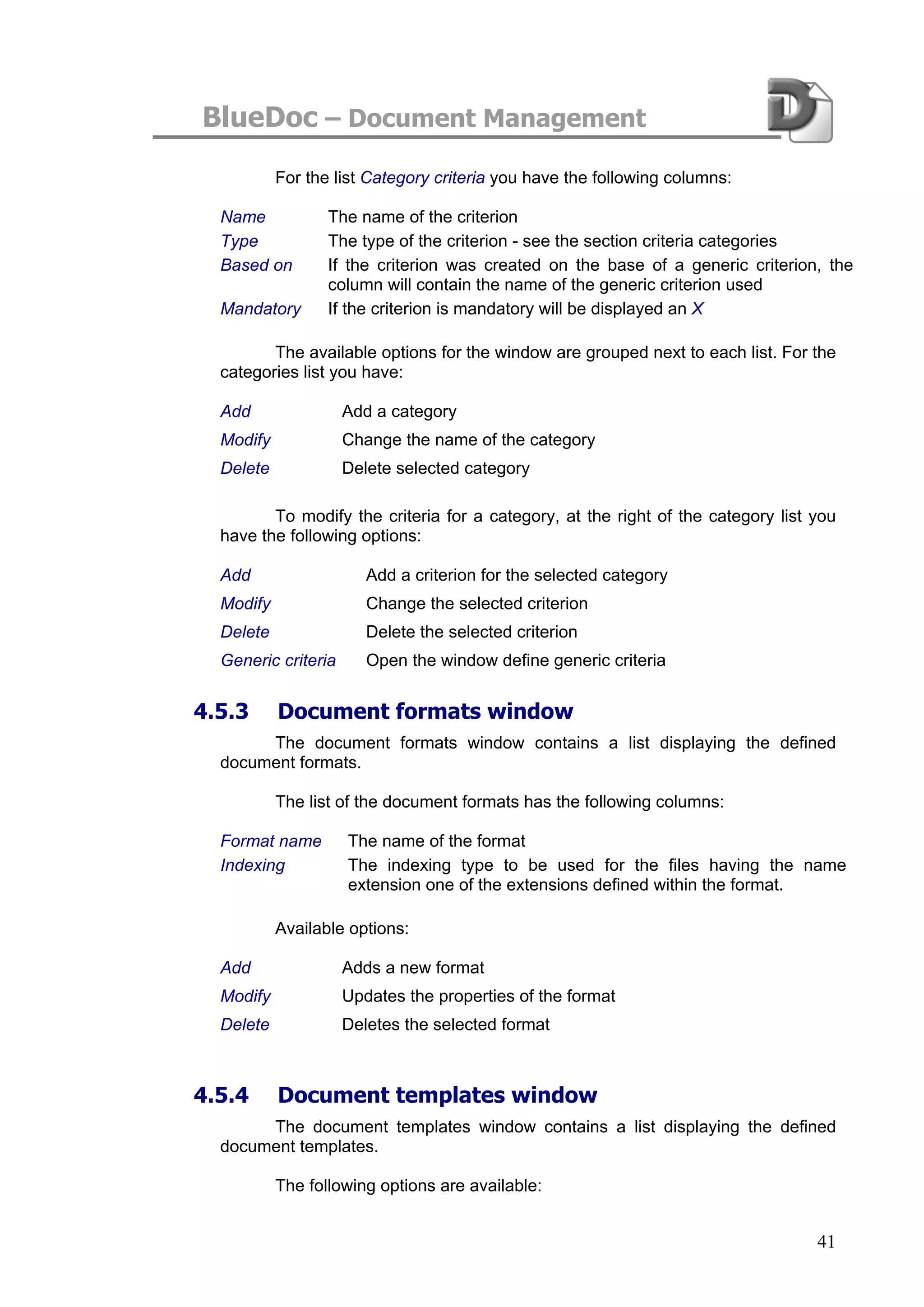 Blue Doc User Manual