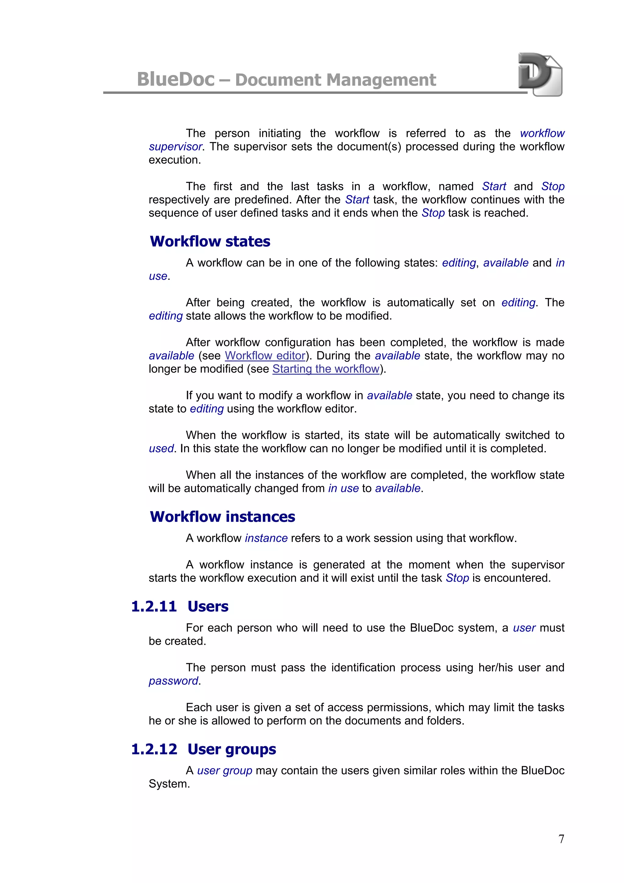 Blue Doc User Manual