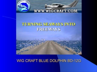 WIG CRAFT BLUE DOLPHIN BD-12GWIG CRAFT BLUE DOLPHIN BD-12G
TURNING SEAWAYS INTOTURNING SEAWAYS INTO
FREEWAYSFREEWAYS
 
