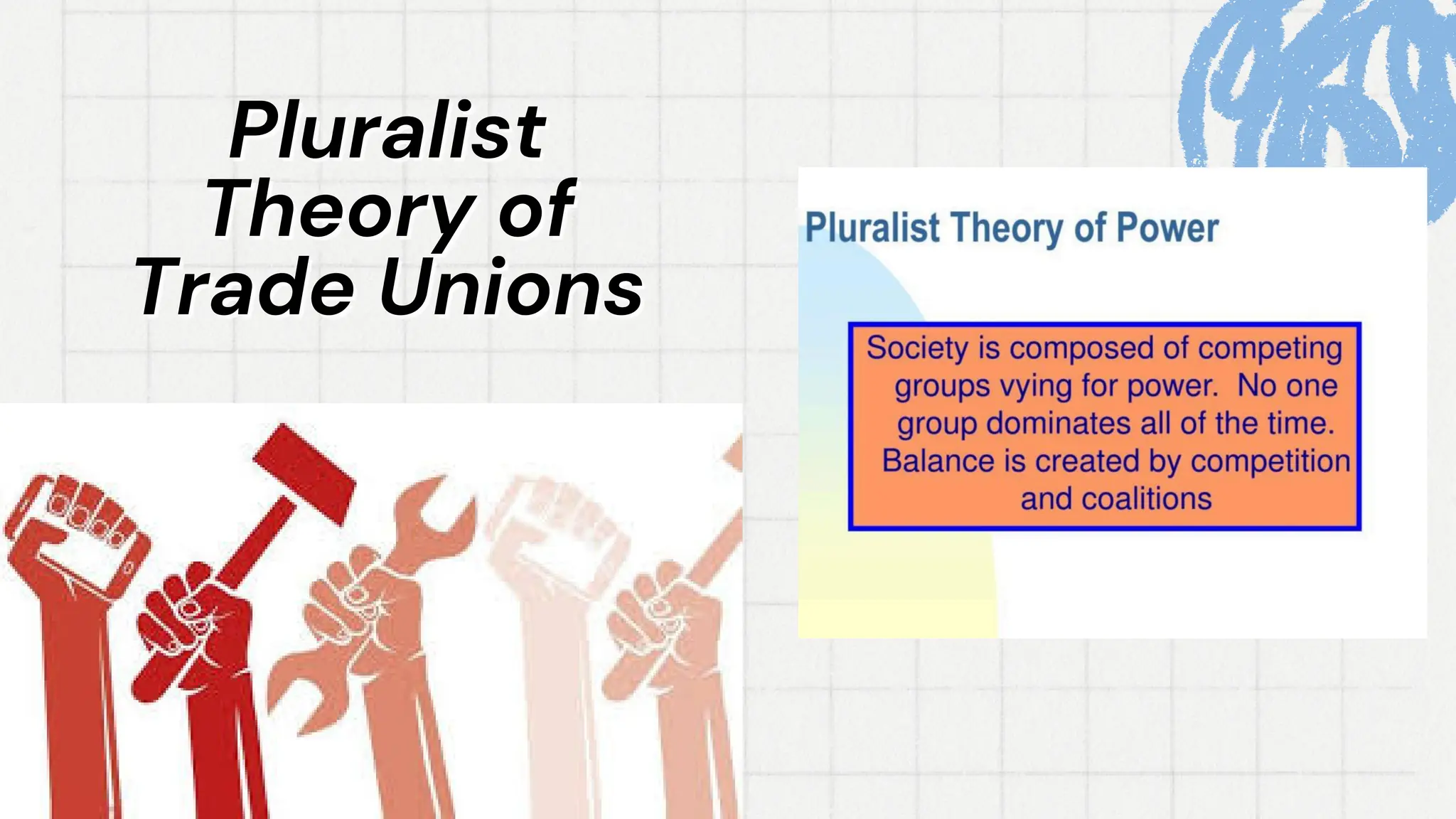 Blue Doodle Project Presentation theories of Trade union | PDF