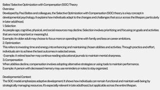 Comprehensive Overview of Physical and Cognitive Changes in Late ...