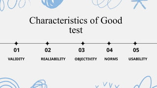 construction of test and characteristics of test | PPTX