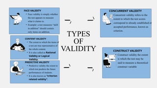 construction of test and characteristics of test | PPTX